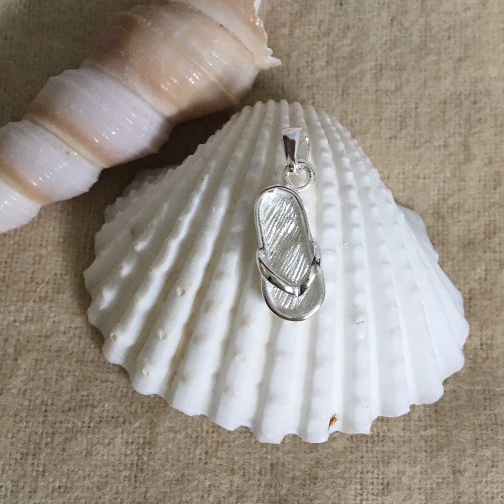 Silver Flip Flop Pendant👙 [2 left!]